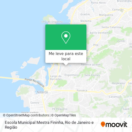 Escola Municipal Mestra Fininha mapa