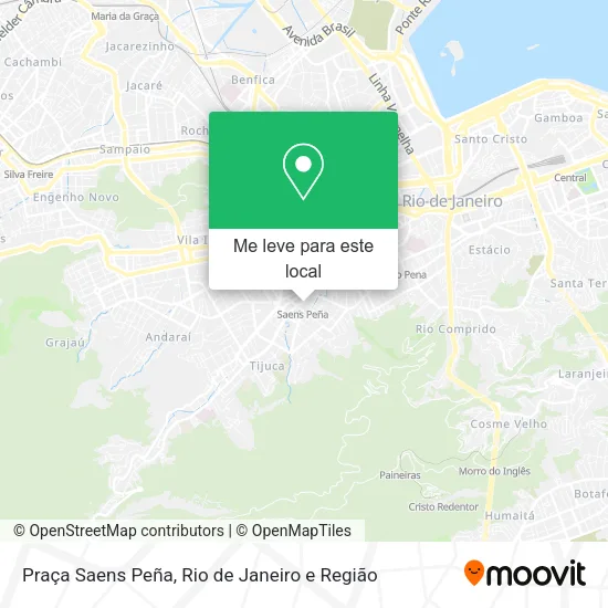Praça Saens Peña mapa