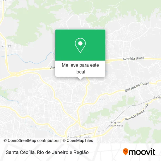 Santa Cecília mapa