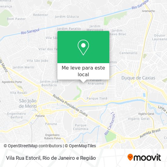 Vila Rua Estoril mapa