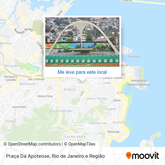 Praça Da Apoteose mapa