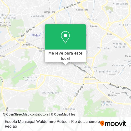 Escola Municipal Waldemiro Potsch mapa