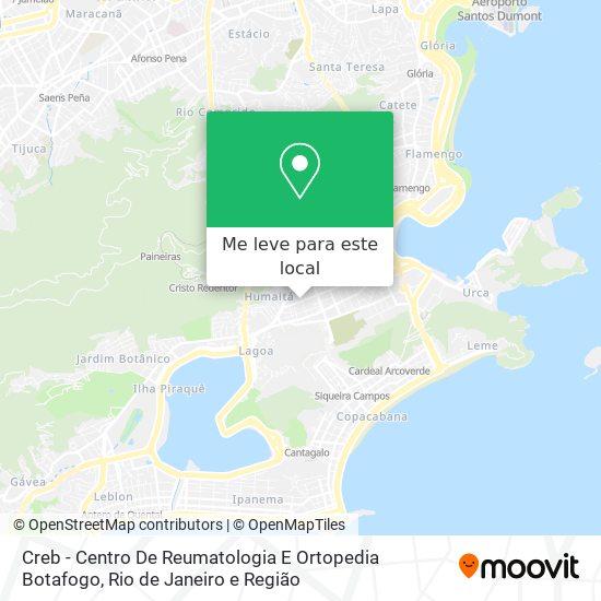 Creb - Centro De Reumatologia E Ortopedia Botafogo mapa