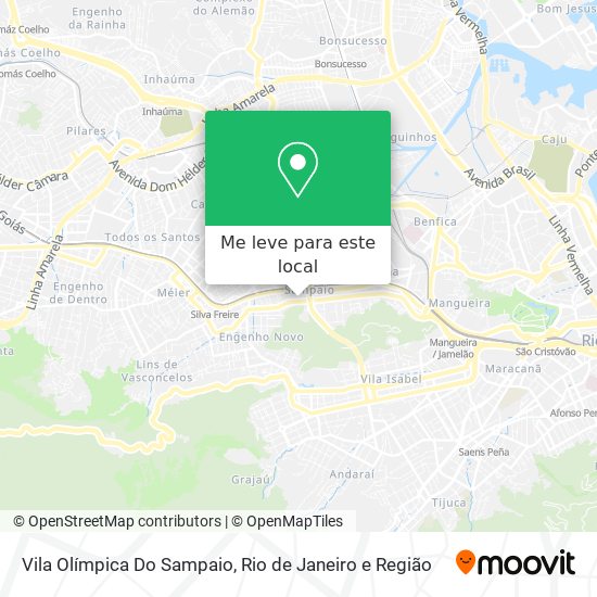 Vila Olímpica Do Sampaio mapa