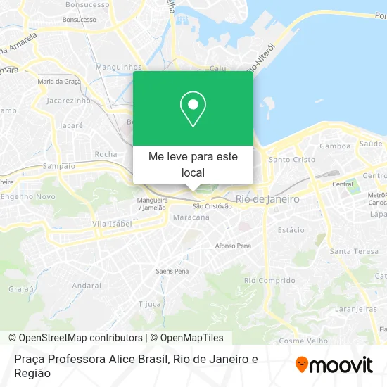Praça Professora Alice Brasil mapa