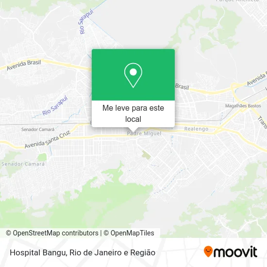 Hospital Bangu mapa