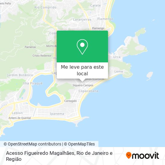 Acesso Figueiredo Magalhães mapa