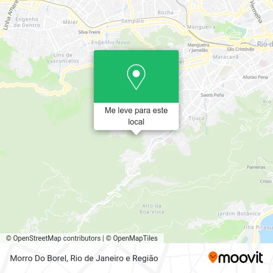 Morro Do Borel mapa