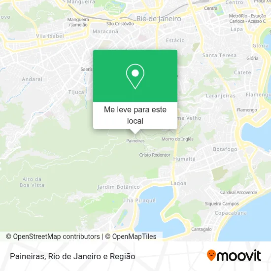 Paineiras mapa