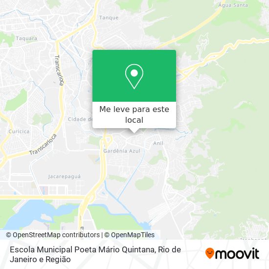 Escola Municipal Poeta Mário Quintana mapa