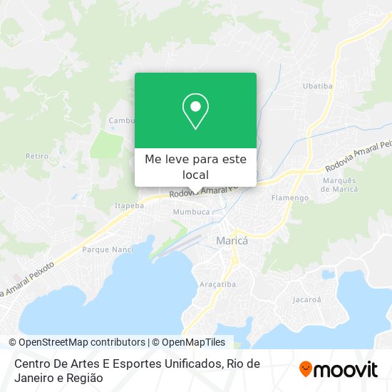 Centro De Artes E Esportes Unificados mapa