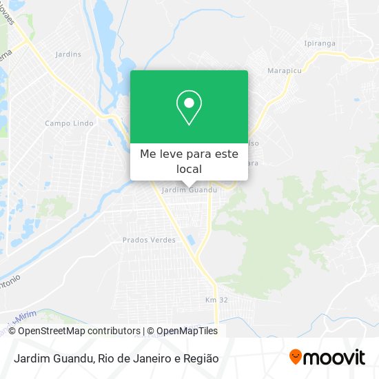 Jardim Guandu mapa