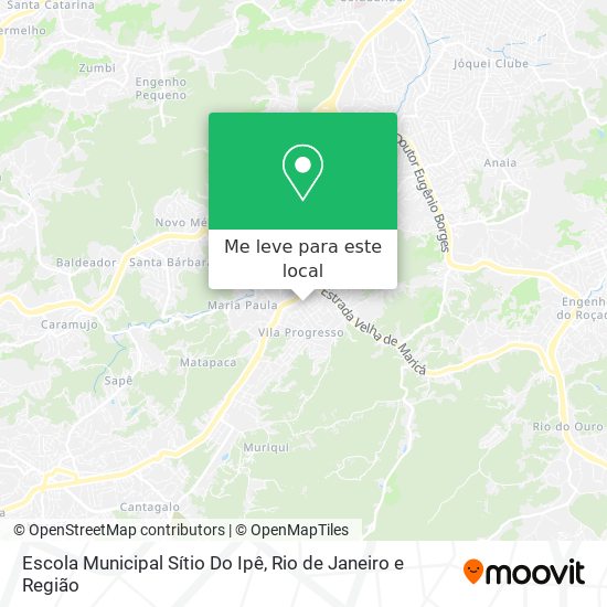 Escola Municipal Sítio Do Ipê mapa