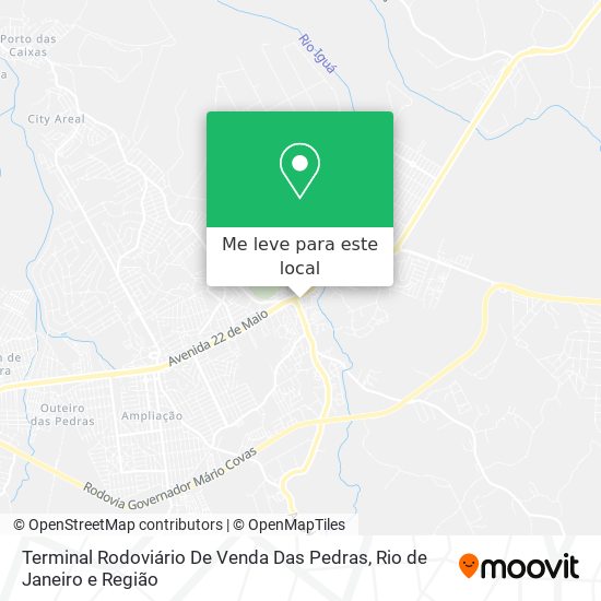 Terminal Rodoviário De Venda Das Pedras mapa