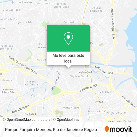 Parque Furquim Mendes mapa