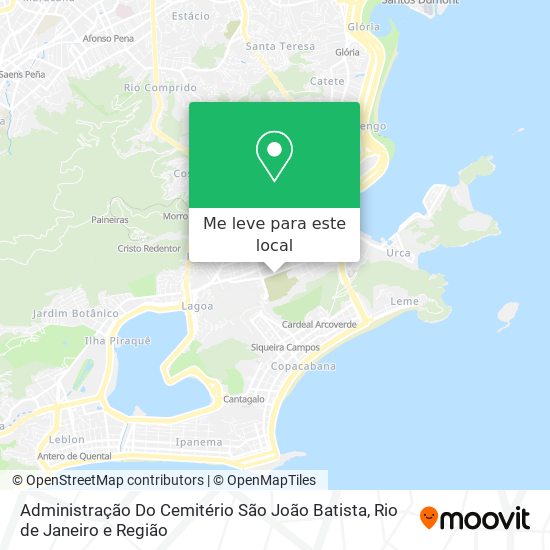 Administração Do Cemitério São João Batista mapa