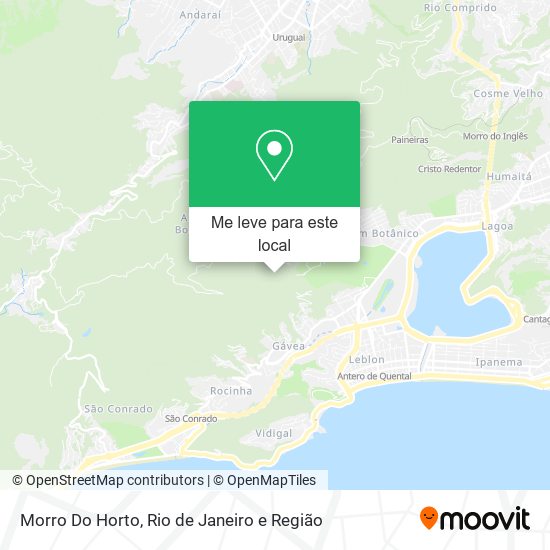 Morro Do Horto mapa