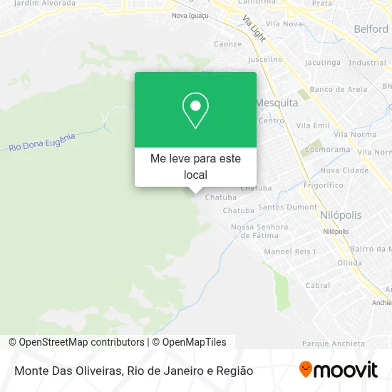 Monte Das Oliveiras mapa