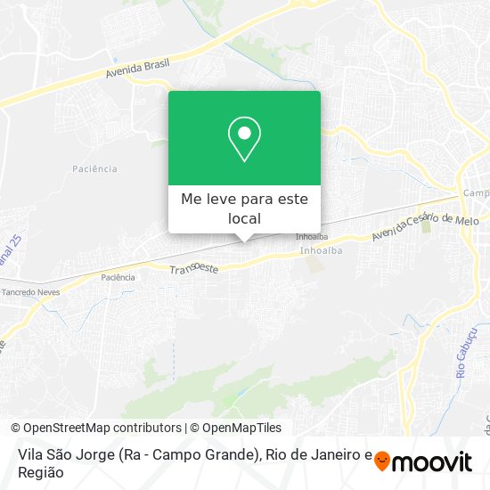 Vila São Jorge (Ra - Campo Grande) mapa