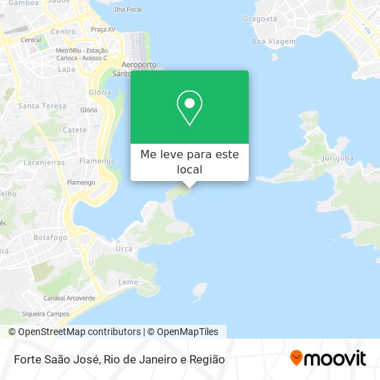 Forte Saão José mapa