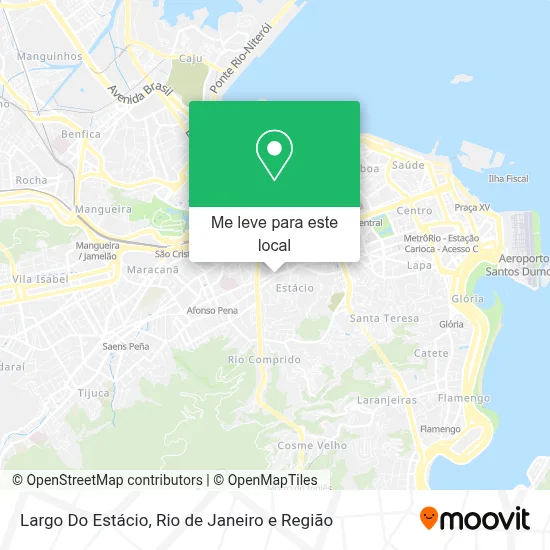 Largo Do Estácio mapa