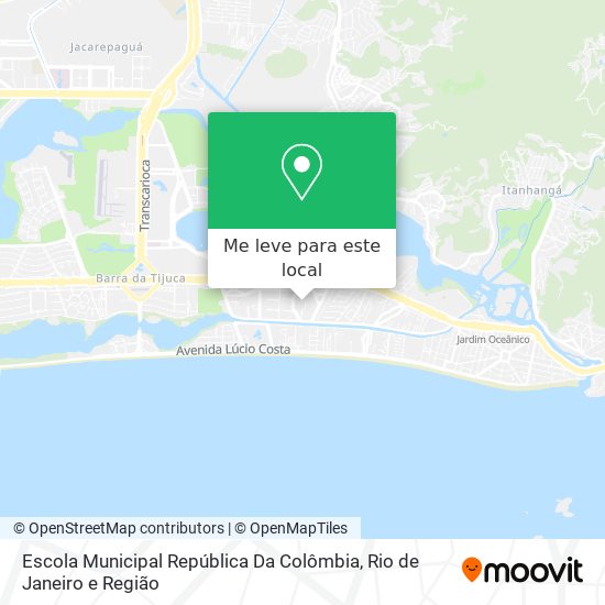 Escola Municipal República Da Colômbia mapa