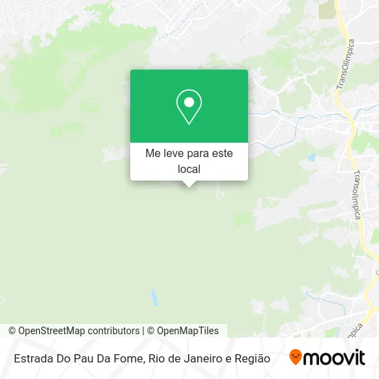 Estrada Do Pau Da Fome mapa