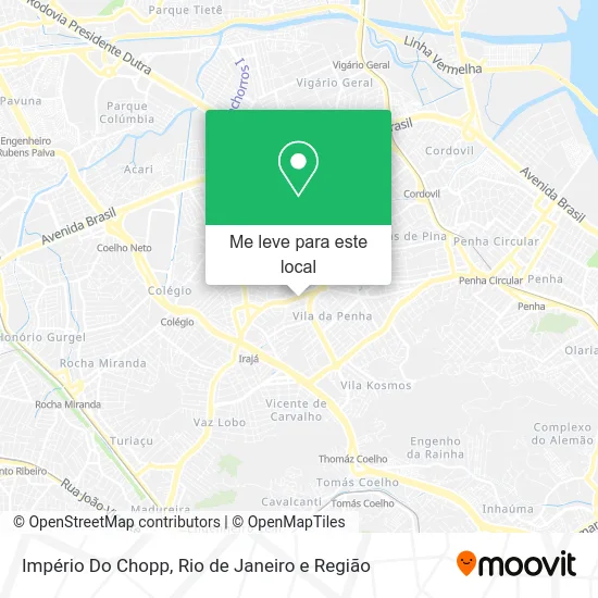 Império Do Chopp mapa