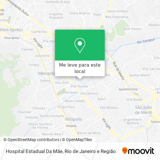 Hospital Estadual Da Mãe mapa