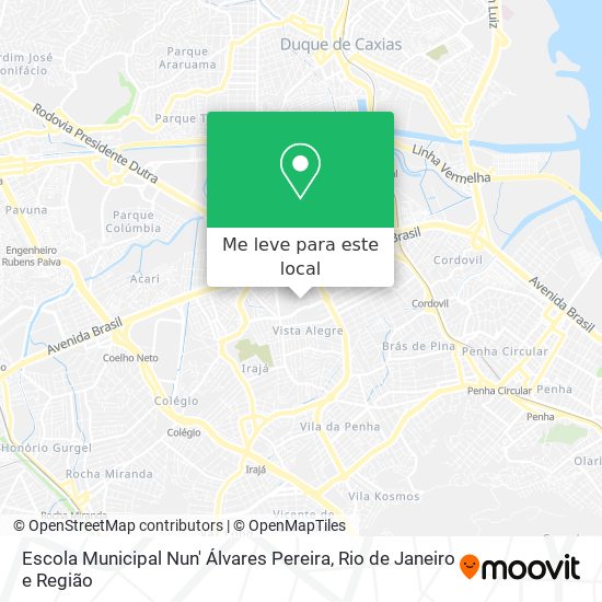 Escola Municipal Nun' Álvares Pereira mapa