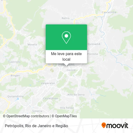 Petrópolis mapa