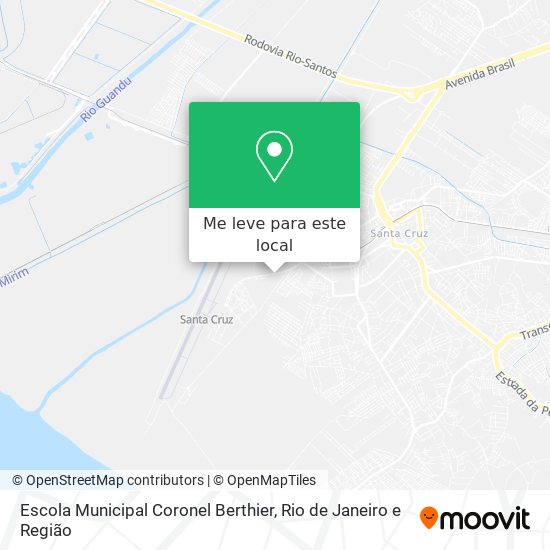 Escola Municipal Coronel Berthier mapa
