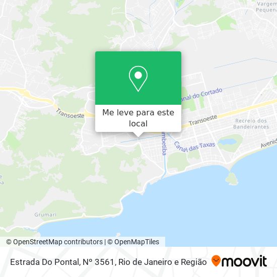 Estrada Do Pontal, Nº 3561 mapa