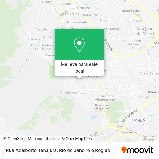 Rua Adalberto Tanajura mapa