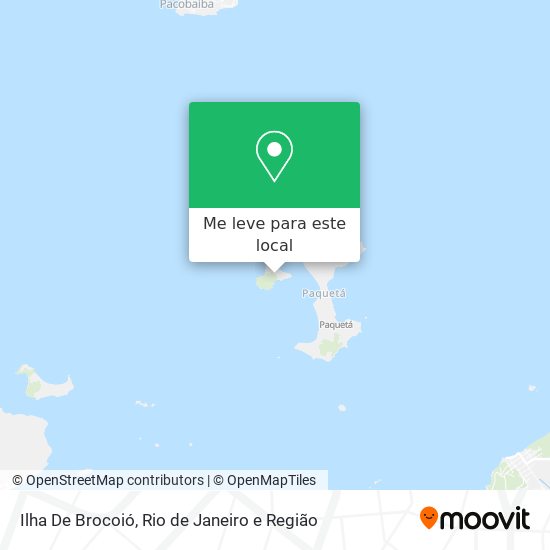 Ilha De Brocoió mapa