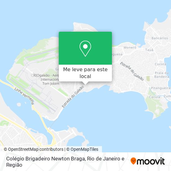 Colégio Brigadeiro Newton Braga mapa