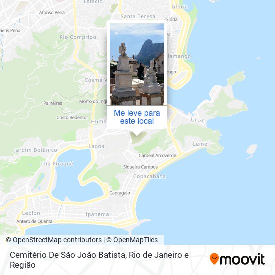 Cemitério De São João Batista mapa