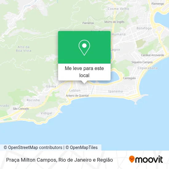 Praça Milton Campos mapa