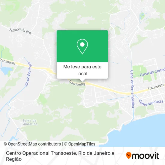 Centro Operacional Transoeste mapa
