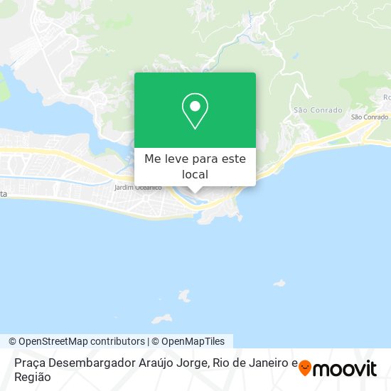 Praça Desembargador Araújo Jorge mapa