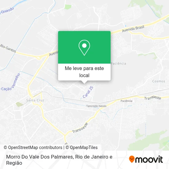 Morro Do Vale Dos Palmares mapa