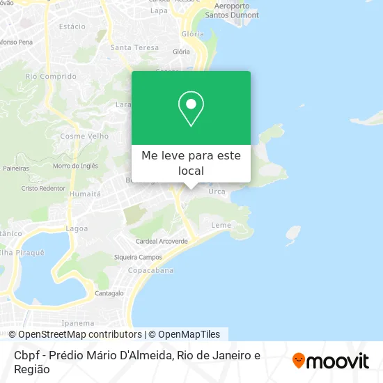 Cbpf - Prédio Mário D'Almeida mapa