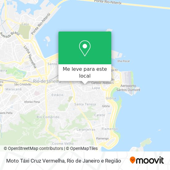 Moto Táxi Cruz Vermelha mapa