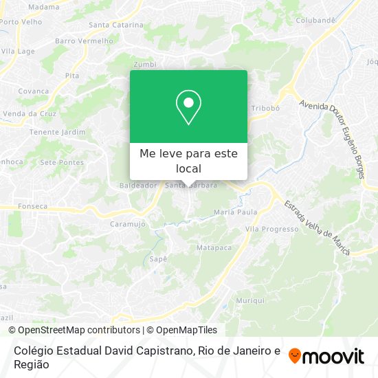 Colégio Estadual David Capistrano mapa