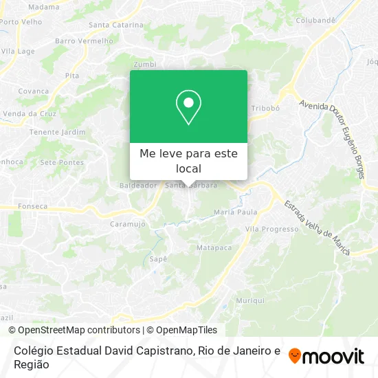 Colégio Estadual David Capistrano mapa