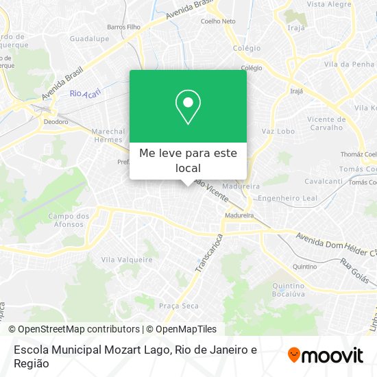 Escola Municipal Mozart Lago mapa