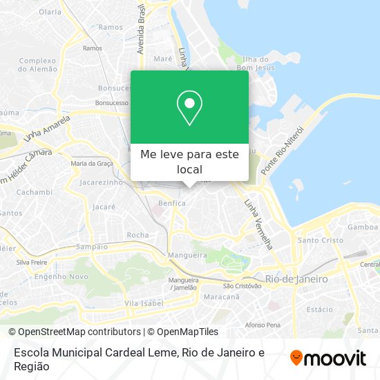 Escola Municipal Cardeal Leme mapa