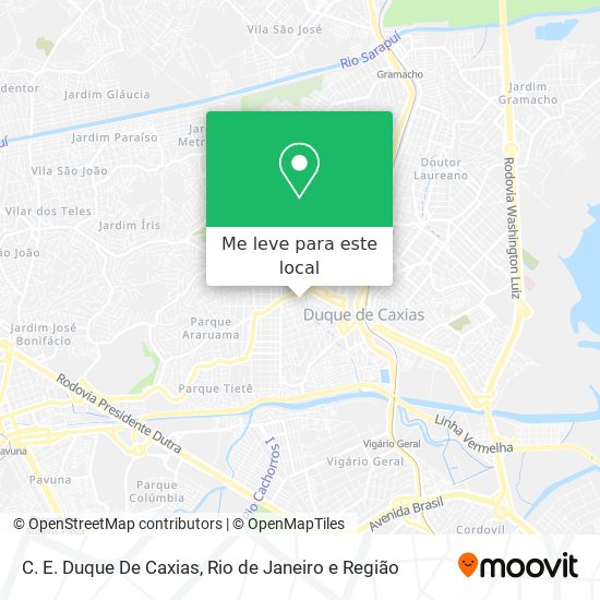 C. E. Duque De Caxias mapa