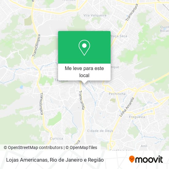 Lojas Americanas mapa