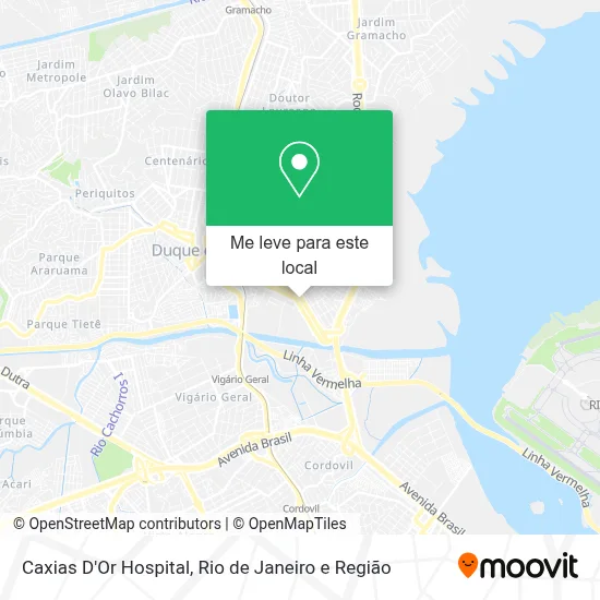 Caxias D'Or Hospital mapa